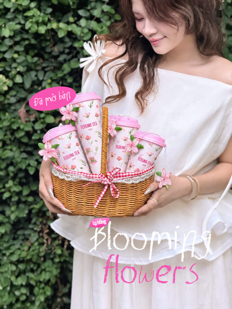Cốc hồng Feeling Tea mừng tháng của nàng